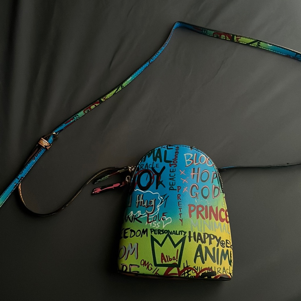 Colorful Bold Designed Crossbody Purse